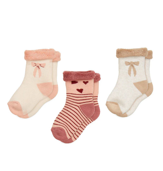 Cam Cam Copenhagen - Terry Socks Safi 3-pack Bows Zachte Baby Sokken