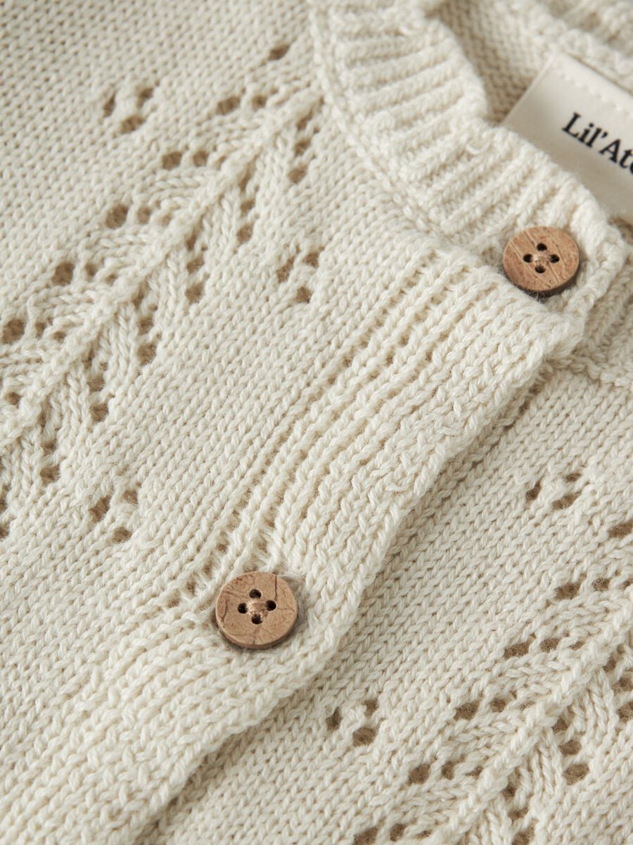 Lil' Atelier - Bubbel Gebreid Baby Vest | Turtledove