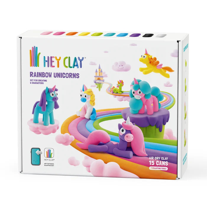 Hey Clay boetseerklei - Unicorn (15 potjes)