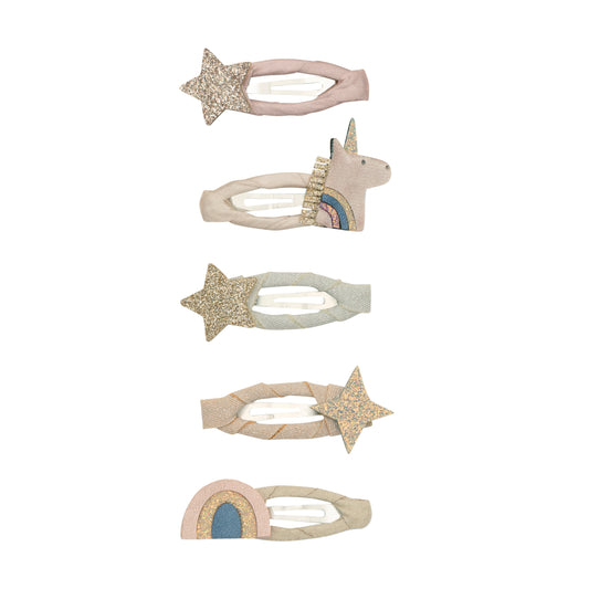 Mimi & Lula - Celeste Unicorn Mini Clip set clic clacs