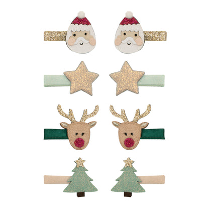 Mimi & Lula - Santa & Rudolph mini clips