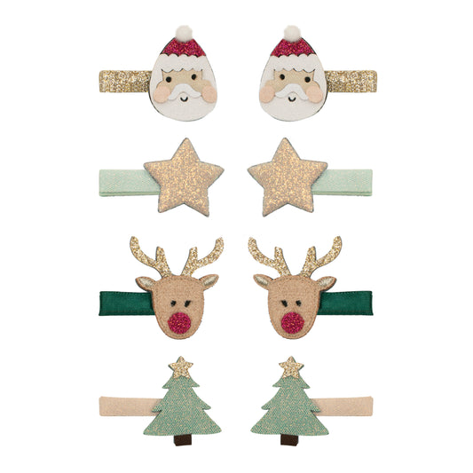Mimi & Lula - Santa & Rudolph mini clips