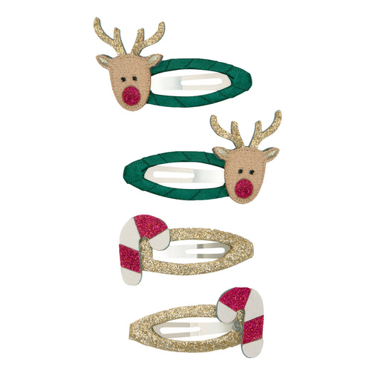 Mimi & Lula - Rudolph & Candy Cane Clip set clic clacs