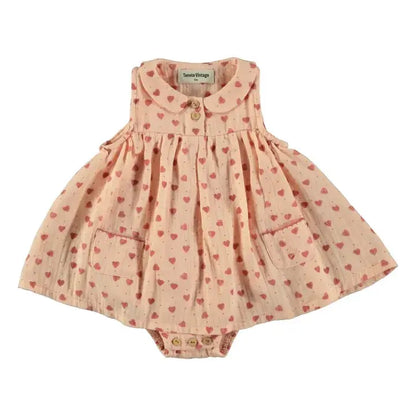 Tocoto Vintage Baby Jurk Hartjes