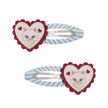 Mimi & Lula – Scalloped Kitty Hair Clips | 2 stuks