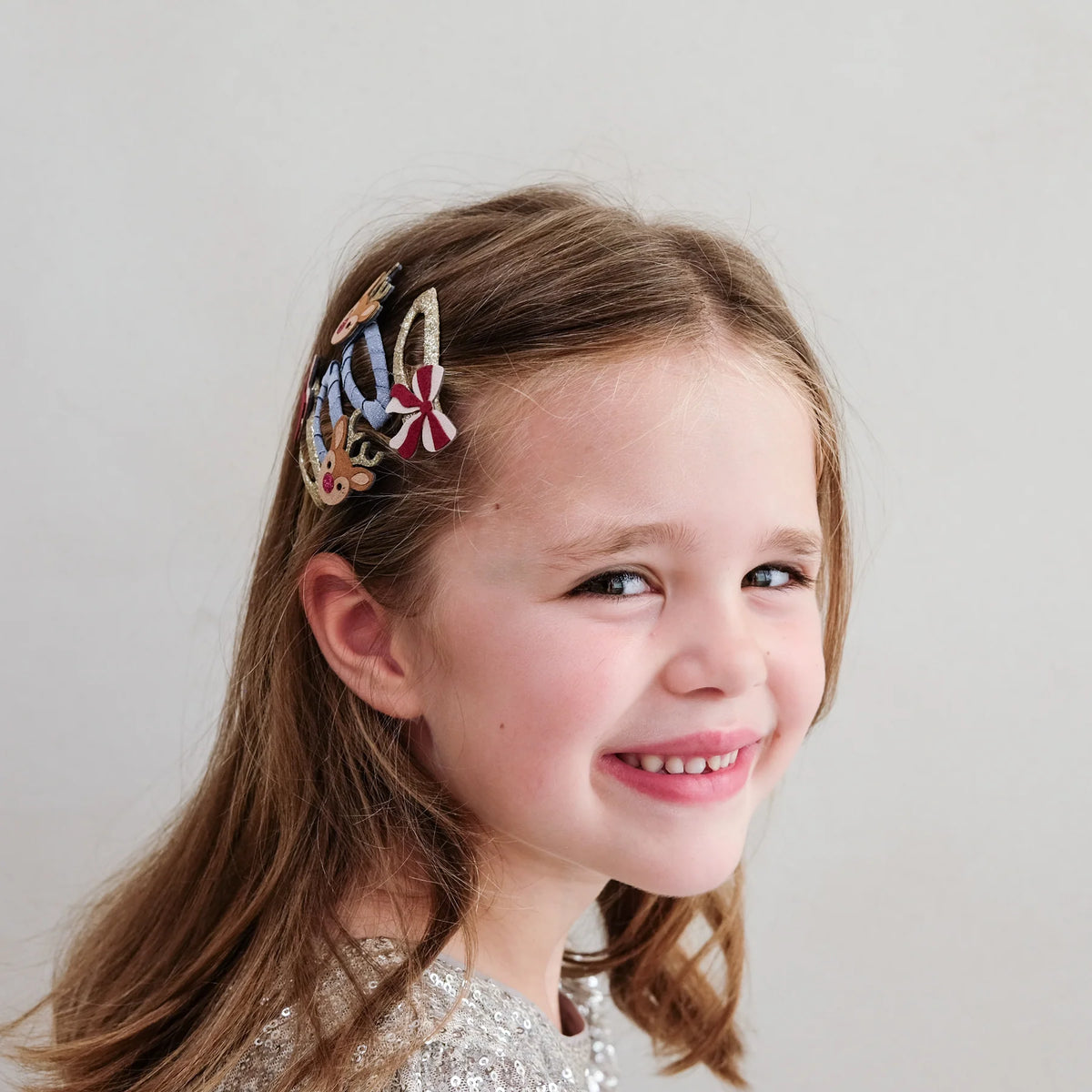 Mimi & Lula – Rudolph and Bow Hair Clips | 4 stuks