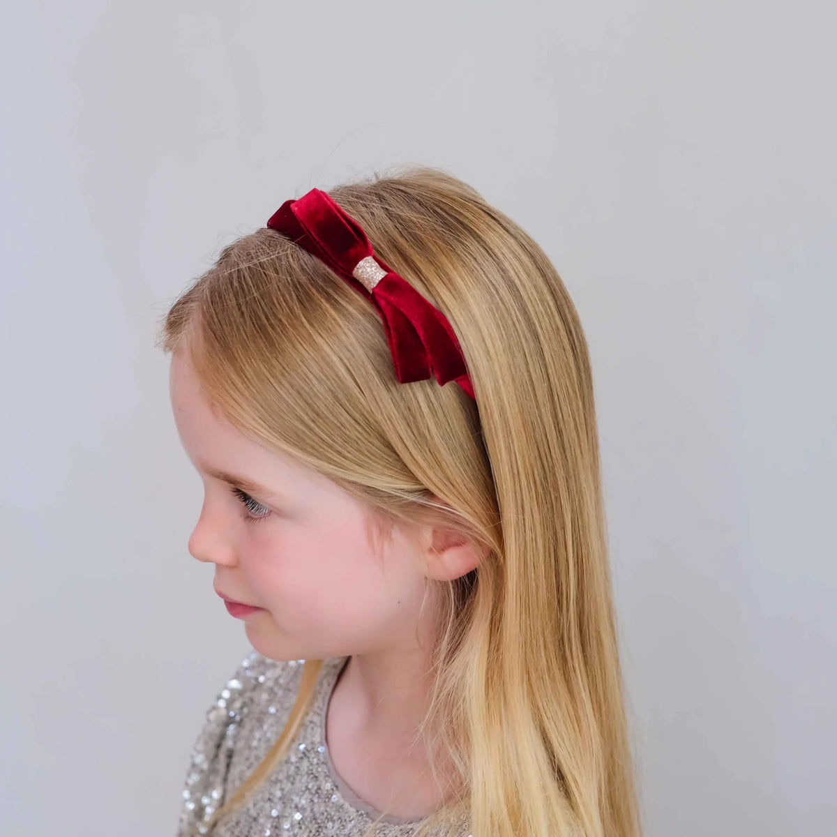 Mimi & Lula – Violet Bow Headband | Burgundy
