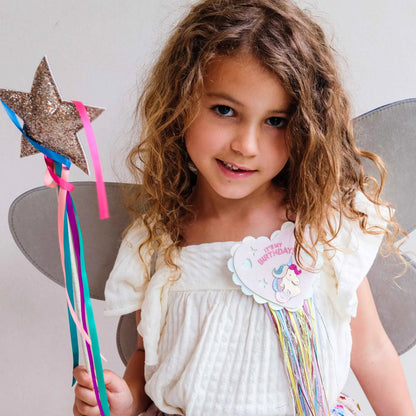 Mimi & Lula –  Magical Unicorn Birthday Badge | Multicolour