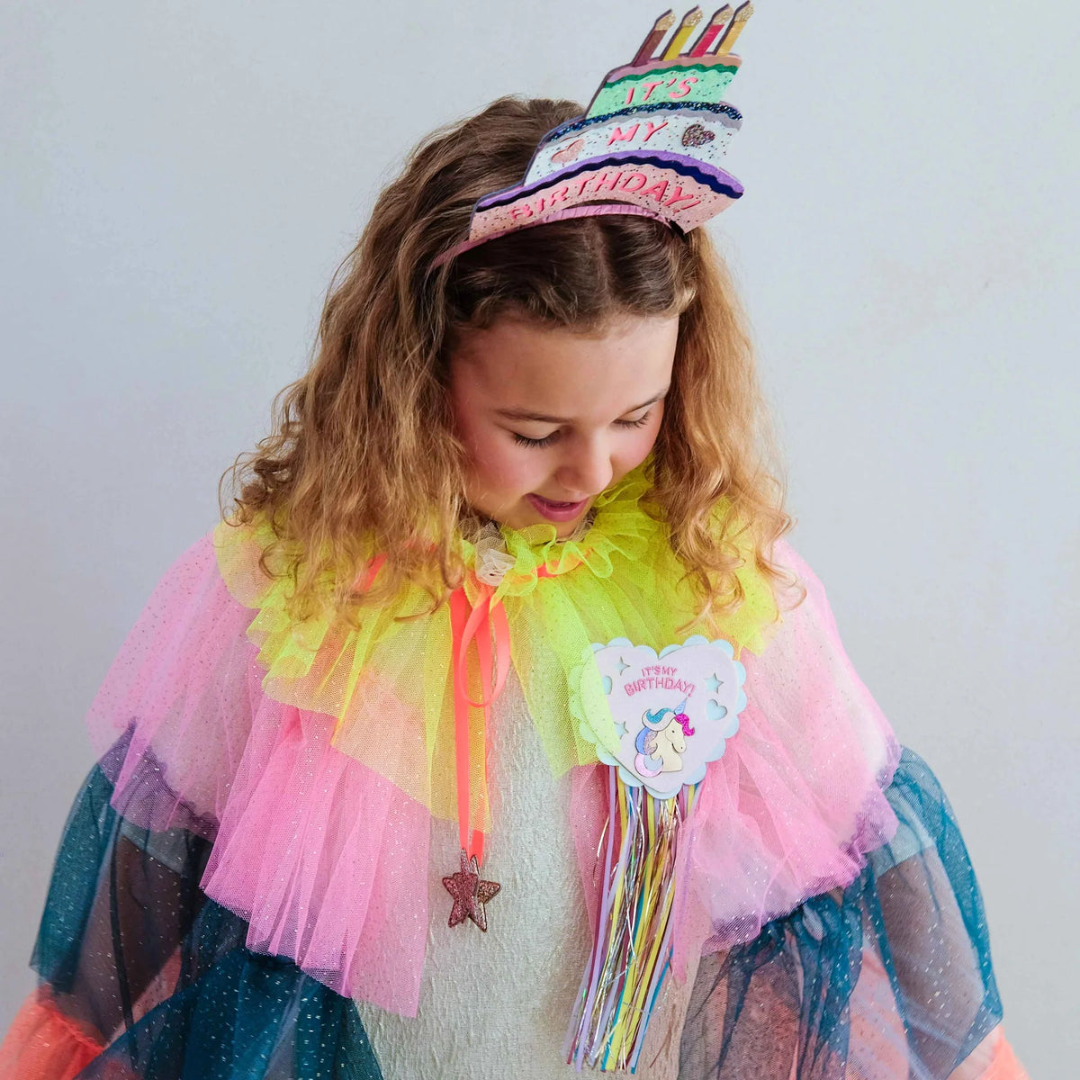 Mimi & Lula –  Magical Unicorn Birthday Badge | Multicolour