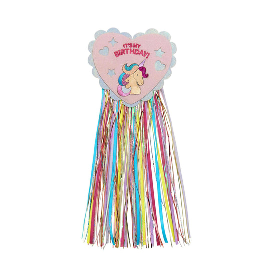 Mimi & Lula –  Magical Unicorn Birthday Badge | Multicolour