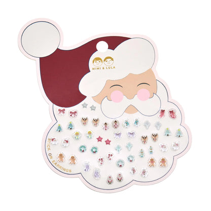 Mimi & Lula - Santa Stick On Earrings | 25 paar
