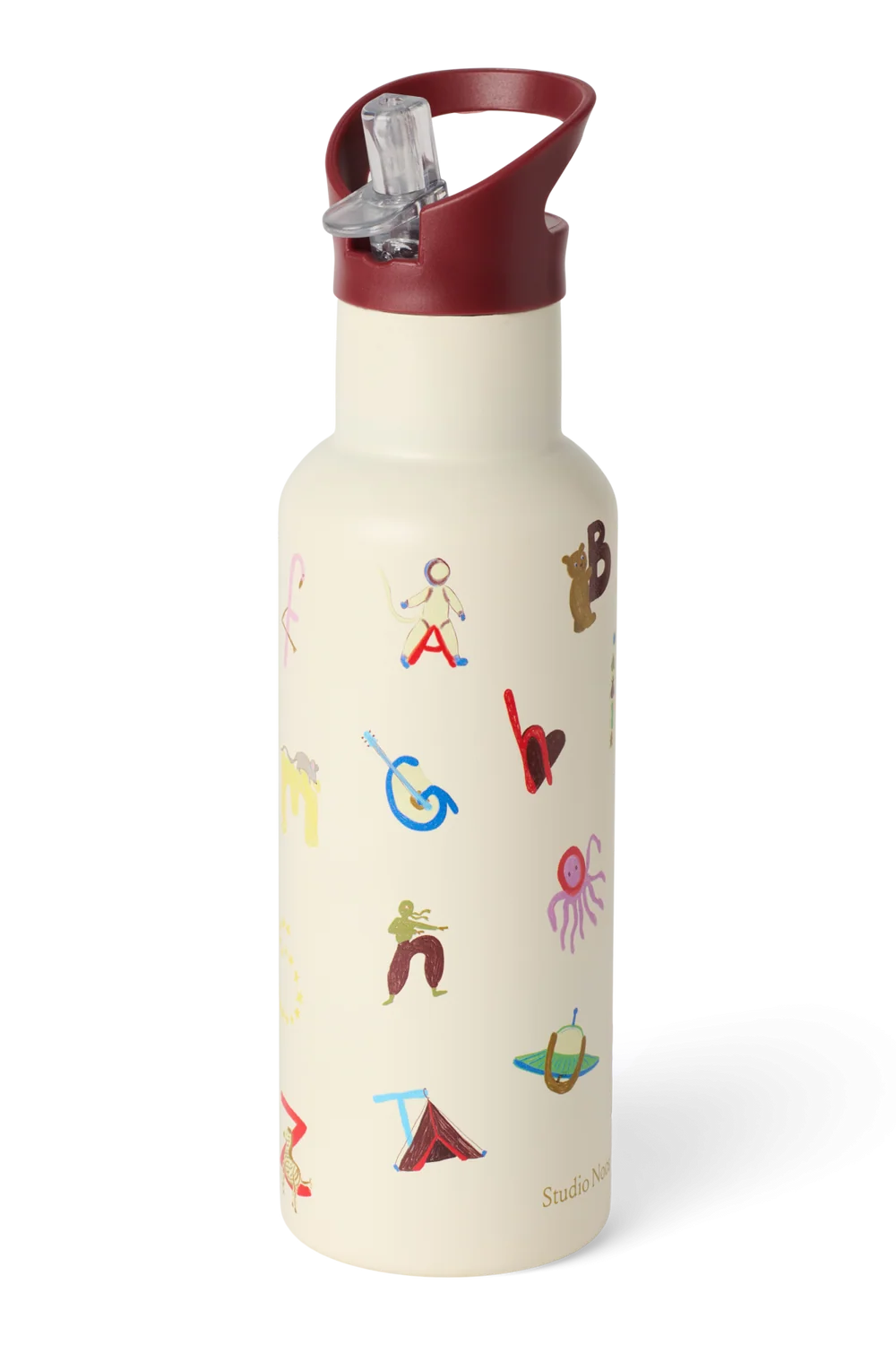 Studio Noos - Stainless Steel Bottle 500ML | Alphabet