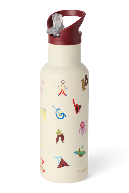 Studio Noos - Stainless Steel Bottle 500ML | Alphabet