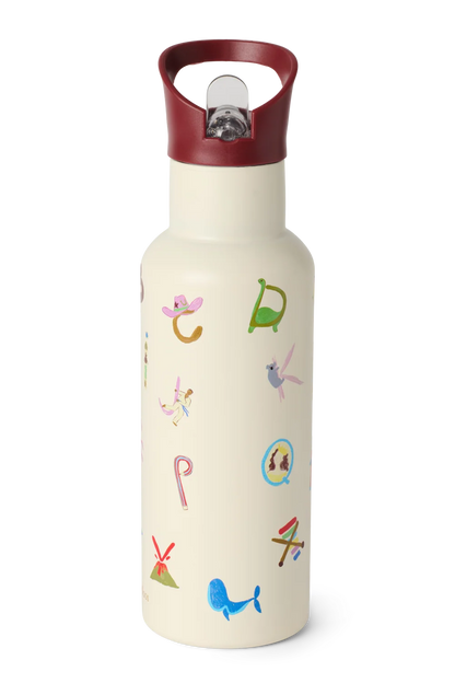 Studio Noos - Stainless Steel Bottle 500ML | Alphabet