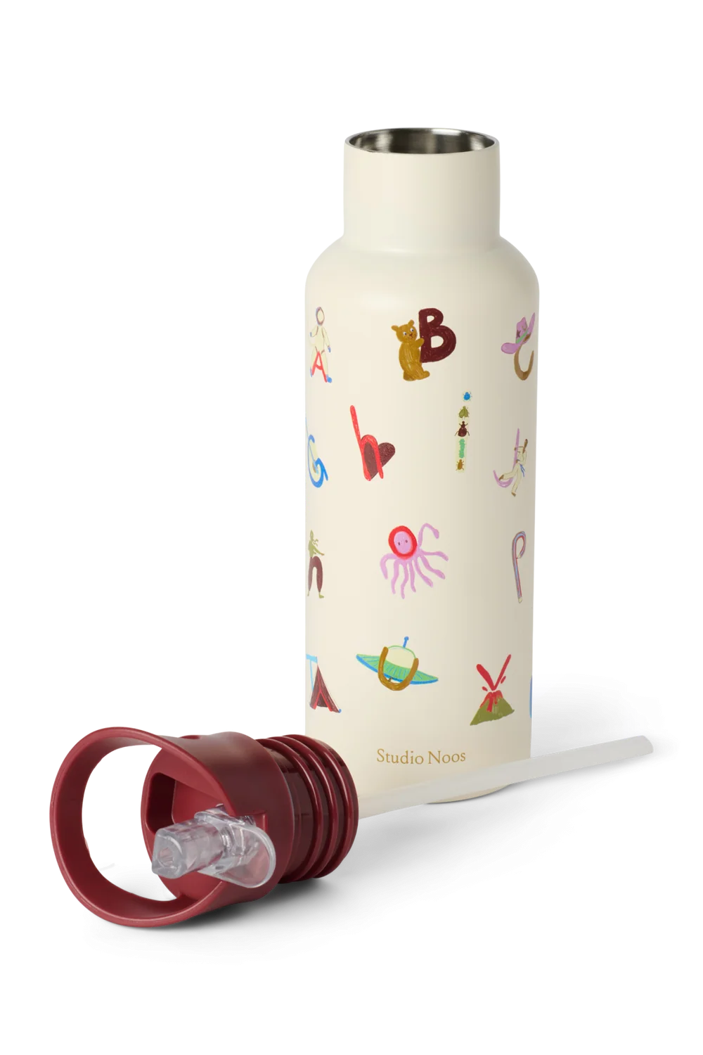 Studio Noos - Stainless Steel Bottle 500ML | Alphabet