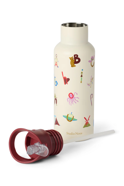 Studio Noos - Stainless Steel Bottle 500ML | Alphabet