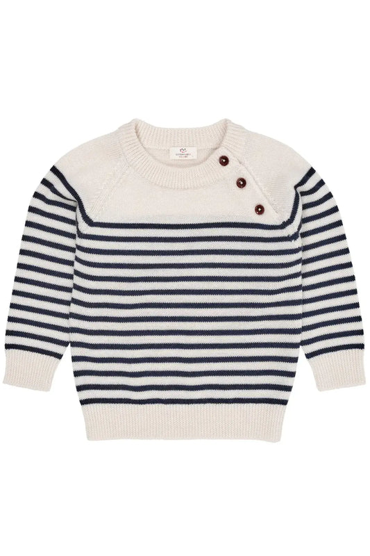 Copenhagen Colors Merino classic cream/navy trui