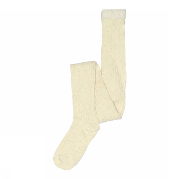 MP Denmark - Cotton rib tights Light | Creme Melange