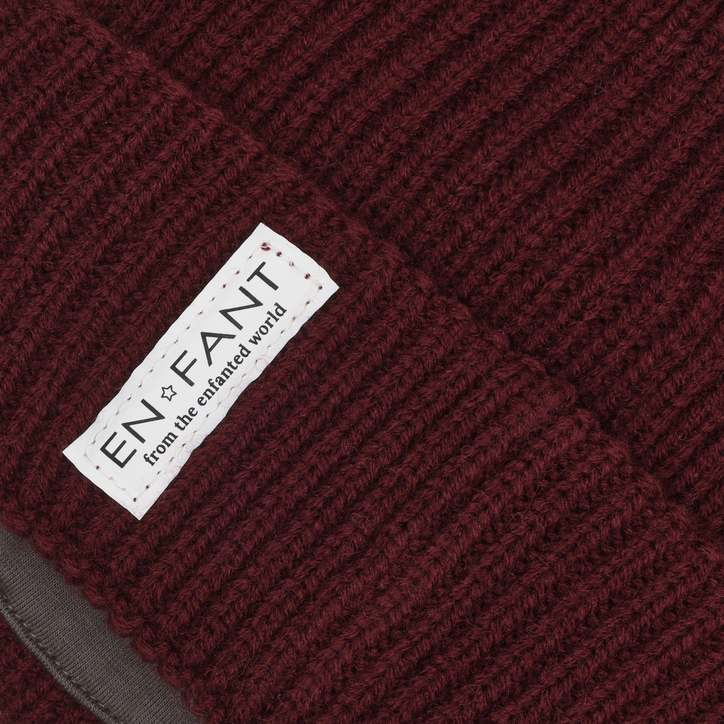 En Fant - Beanie w. Lining | Port Royale Burgundy