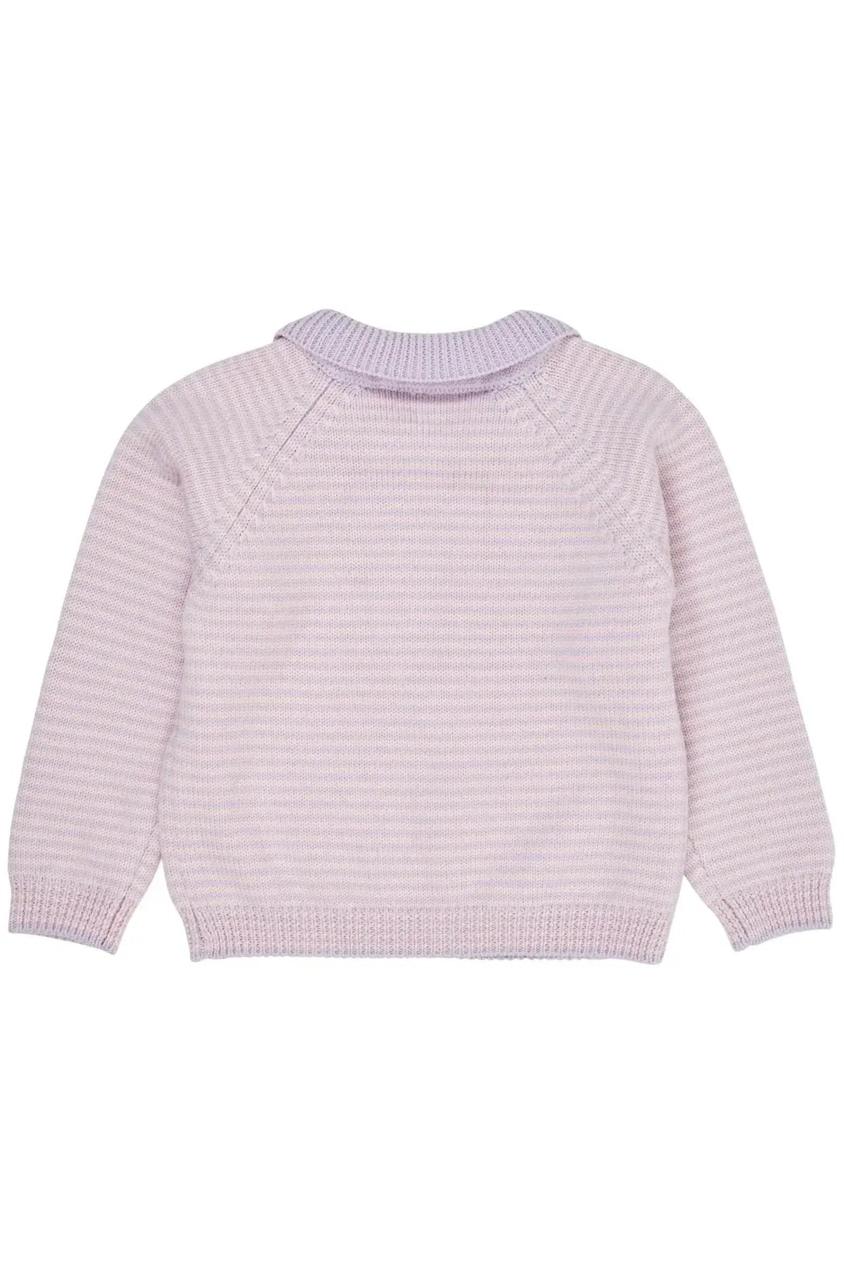 Copenhagen Colors Merino striped trui lavender