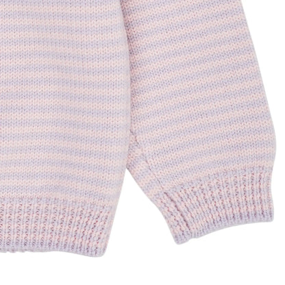 Copenhagen Colors Merino striped trui lavender