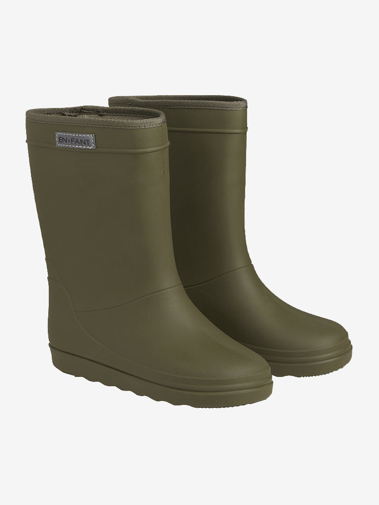 EN FANT - Rain Boots Solid – Ivy Green | Comfortabele & Waterdichte Kinder Regenlaarzen