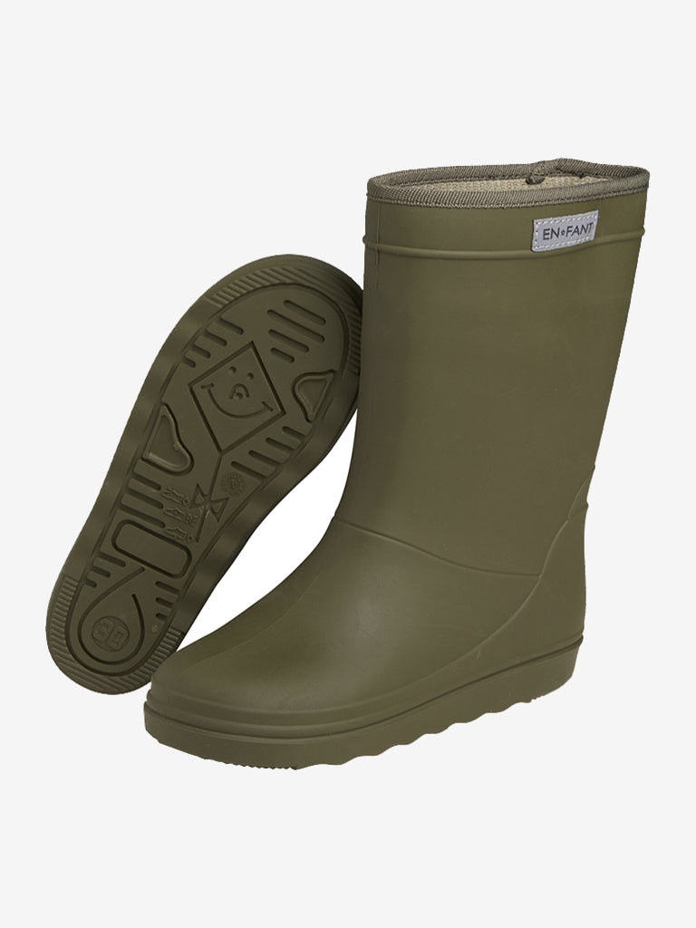 EN FANT - Rain Boots Solid – Ivy Green | Comfortabele & Waterdichte Kinder Regenlaarzen