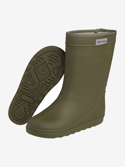 EN FANT - Rain Boots Solid – Ivy Green | Comfortabele & Waterdichte Kinder Regenlaarzen