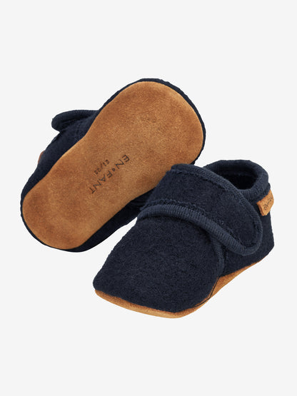 En Fant – Babyslofjes van wol Navy