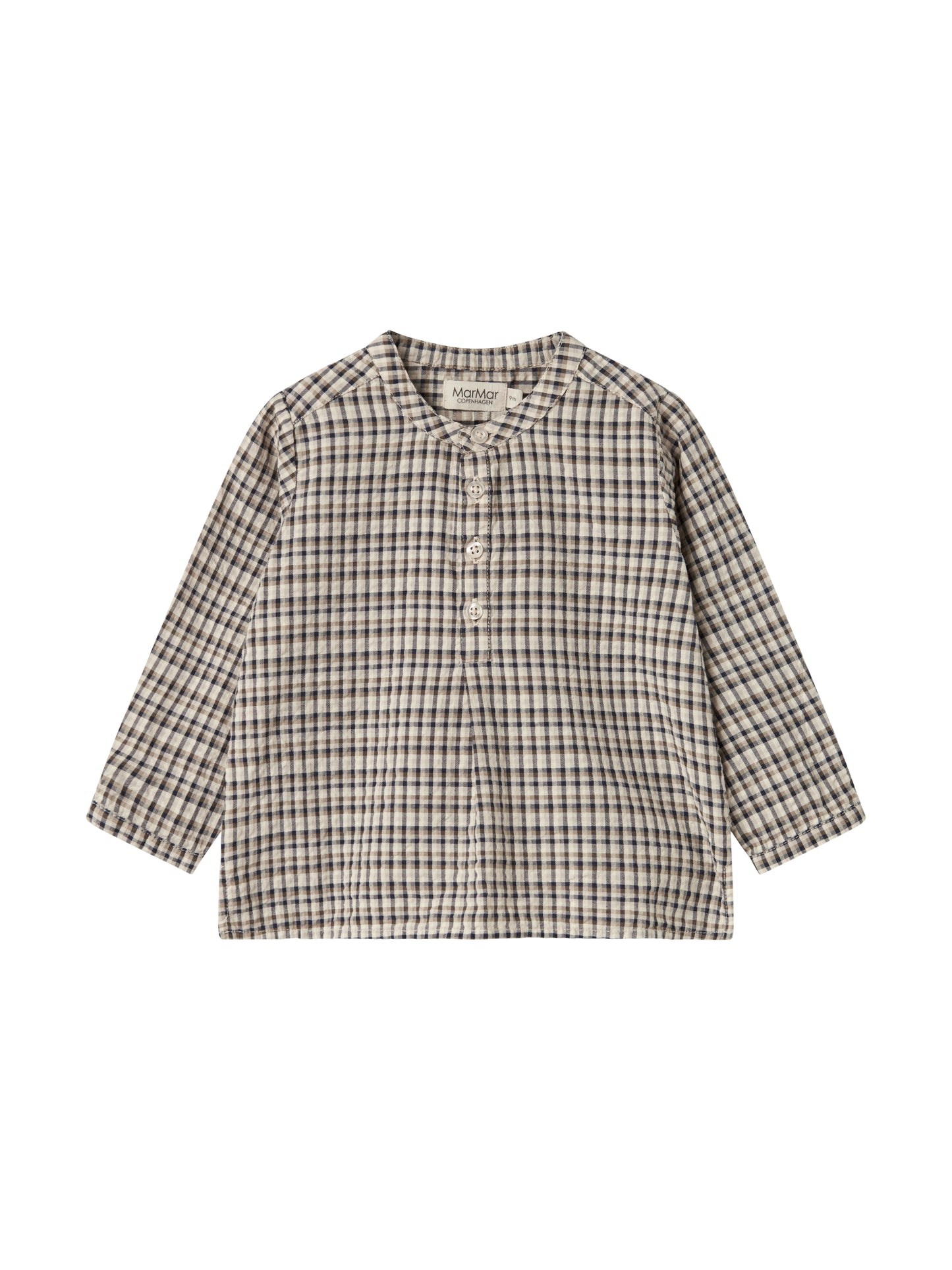 MarMar Copenhagen - Totoro Shirt Pilot Navy Check Seersucker