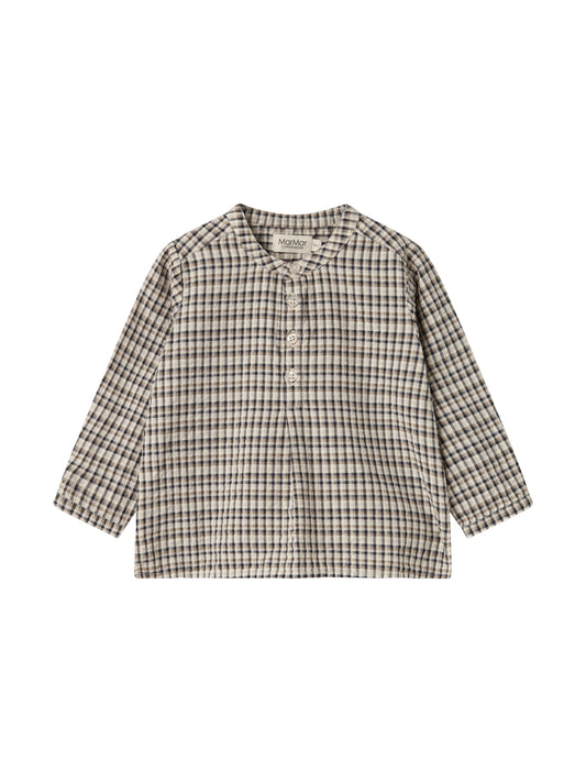 MarMar Copenhagen - Totoro Shirt Pilot Navy Check Seersucker