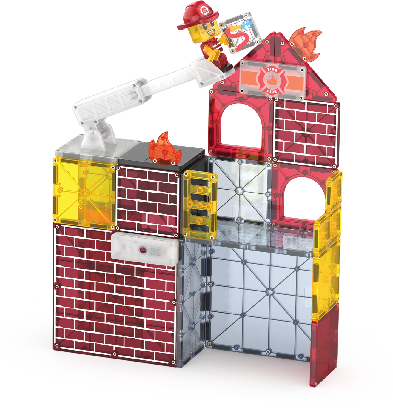 Magna-Tiles - Fire Station 50-Piece Set