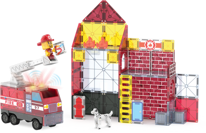 Magna-Tiles - Fire Station 50-Piece Set