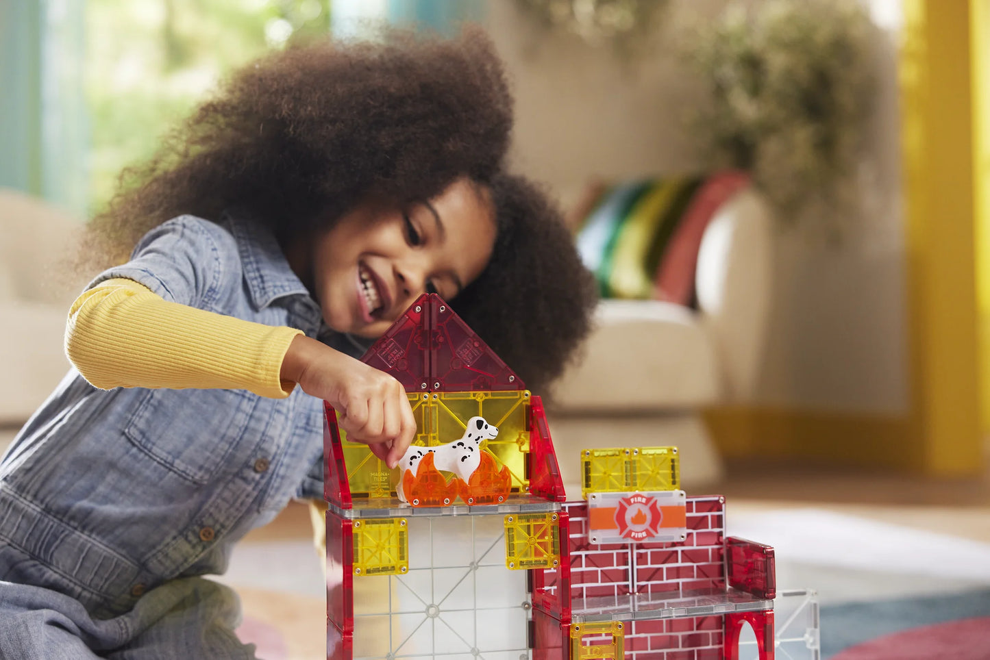 Magna-Tiles - Fire Station 50-Piece Set