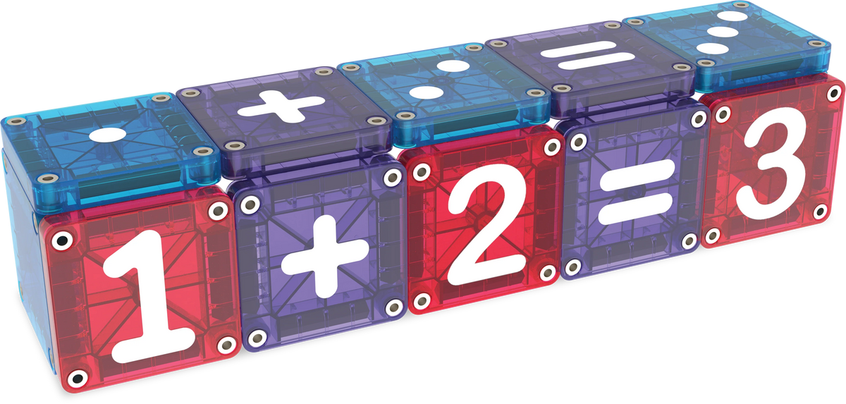 Magna-Tiles - microMAGS Learn Numbers | Magnetische Cijfertegels 56 Stuks