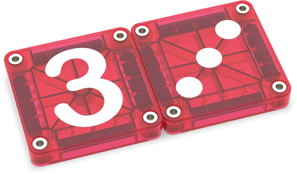 Magna-Tiles - microMAGS Learn Numbers | Magnetische Cijfertegels 56 Stuks