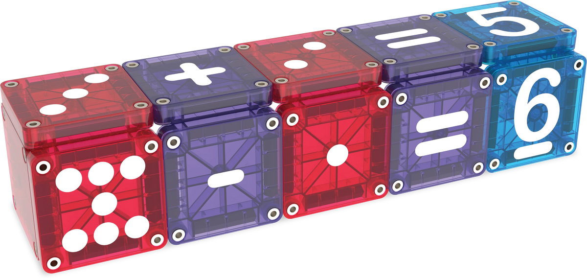 Magna-Tiles - microMAGS Learn Numbers | Magnetische Cijfertegels 56 Stuks