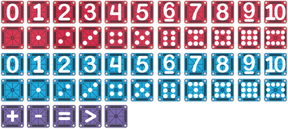 Magna-Tiles - microMAGS Learn Numbers | Magnetische Cijfertegels 56 Stuks
