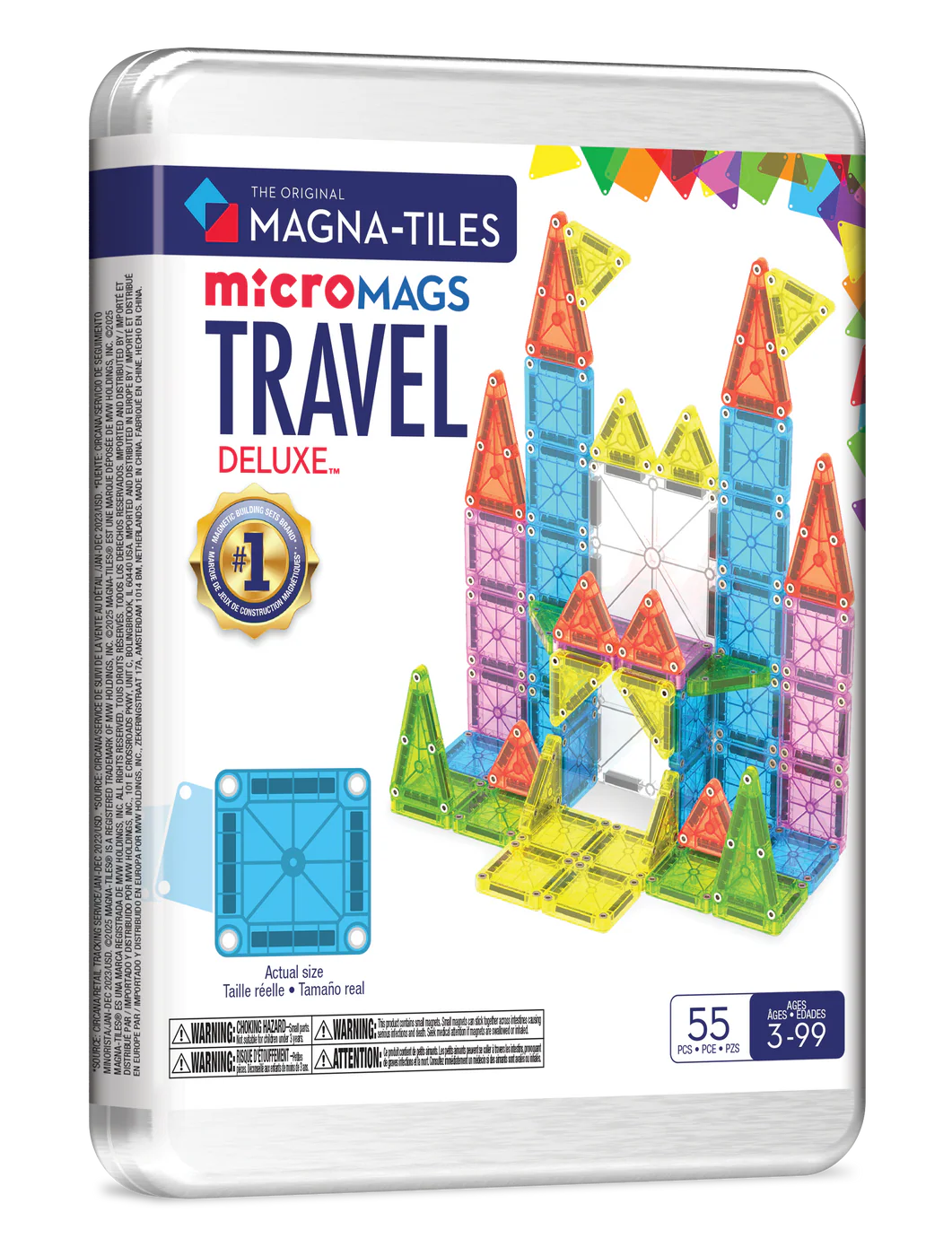 MAGNA-TILES - Travel Set Deluxe - 55 piece