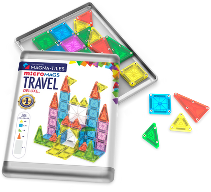 MAGNA-TILES - Travel Set Deluxe - 55 piece