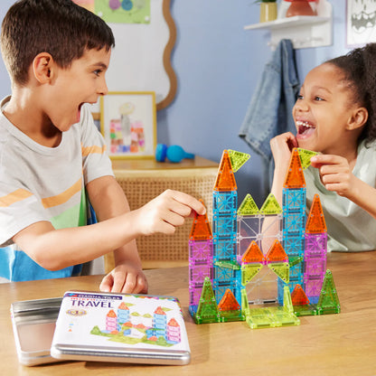 MAGNA-TILES - Travel Set Deluxe - 55 piece