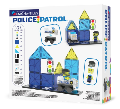 Magna-Tiles - Douane Police Patrol | Magnetische Bouwset 20 Stuks