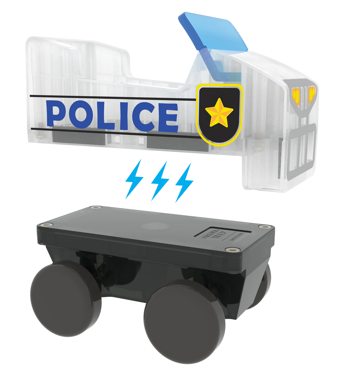Magna-Tiles - Douane Police Patrol | Magnetische Bouwset 20 Stuks
