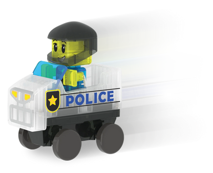 Magna-Tiles - Douane Police Patrol | Magnetische Bouwset 20 Stuks