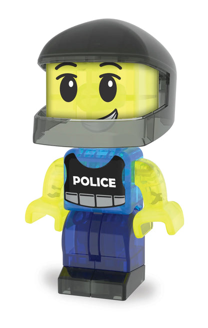 Magna-Tiles - Douane Police Patrol | Magnetische Bouwset 20 Stuks