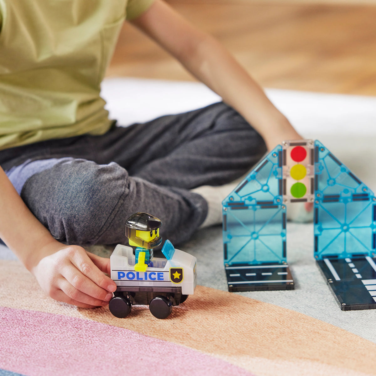 Magna-Tiles - Douane Police Patrol | Magnetische Bouwset 20 Stuks