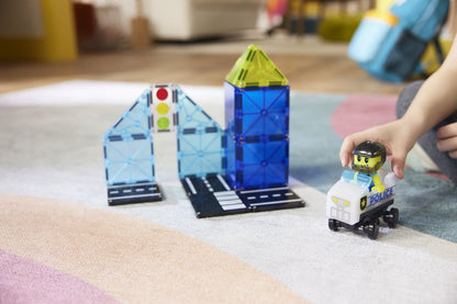 Magna-Tiles - Douane Police Patrol | Magnetische Bouwset 20 Stuks