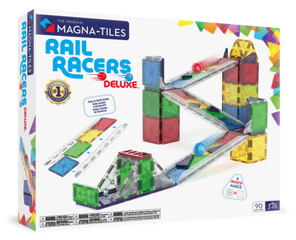 Magna-Tiles - Rail Racers Deluxe 90-Piece Set