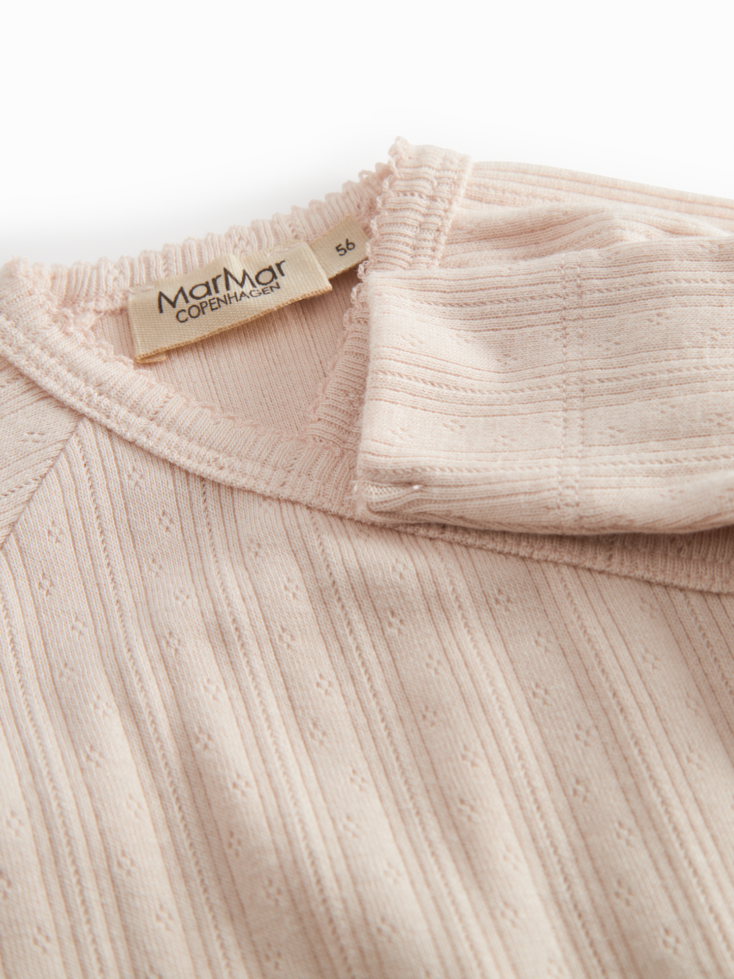 MarMar Copenhagen - Wikkelromper Rula Modal Pointelle (Misty Pink)