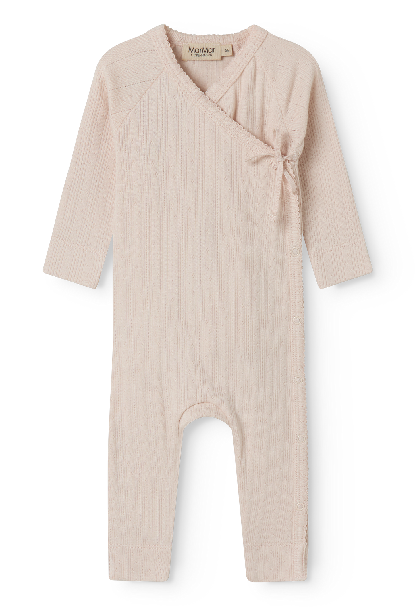 MarMar Copenhagen - Wikkelromper Rula Modal Pointelle (Misty Pink)